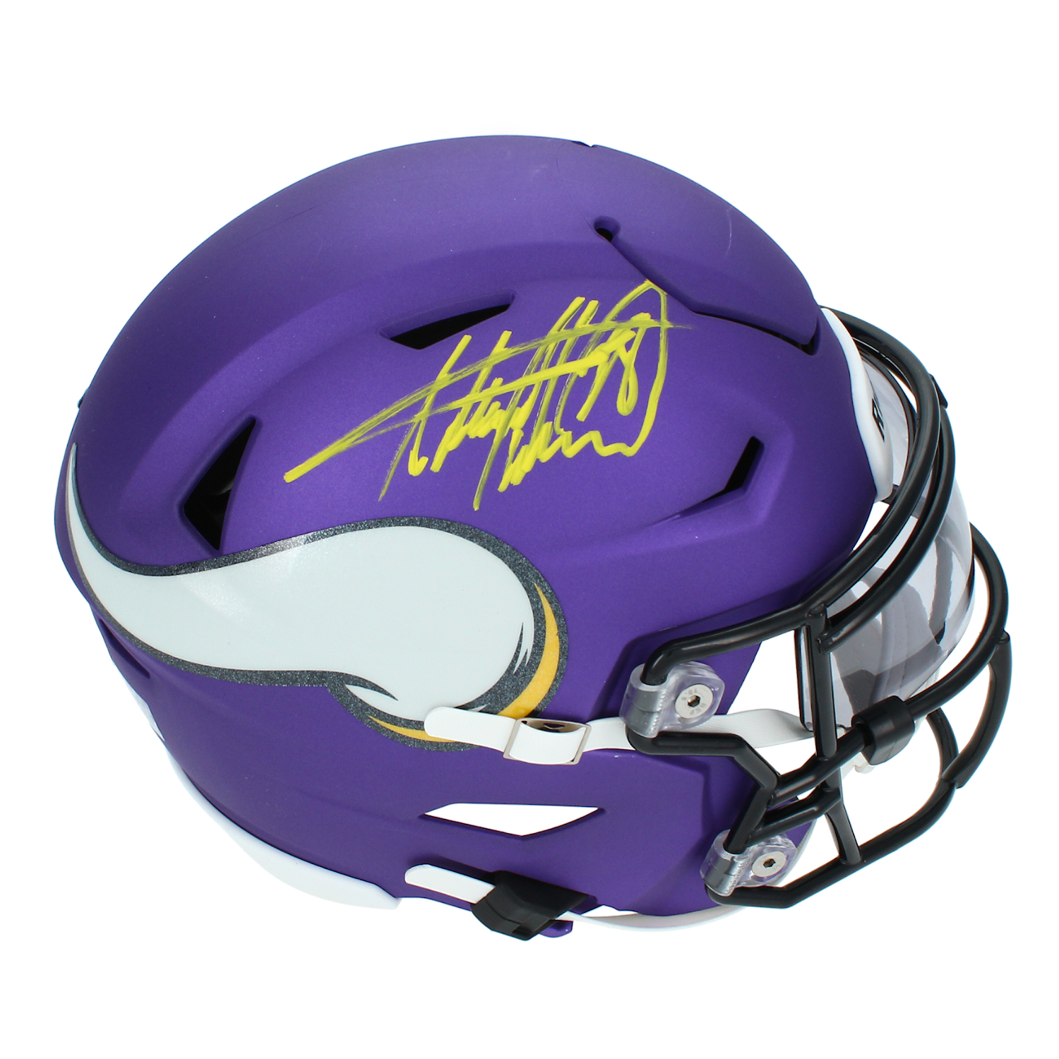 Adrian Peterson Autographed Minnesota Vikings Mid-Size Speedflex MIDI Helmet Beckett