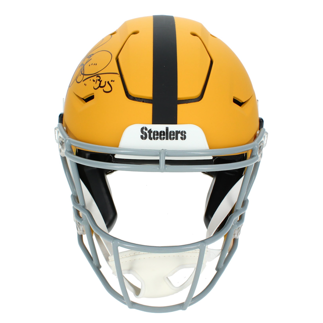 Jerome Bettis Autographed "The Bus" Pittsburgh Steelers 2025 Alt. SpeedFlex Helmet Beckett