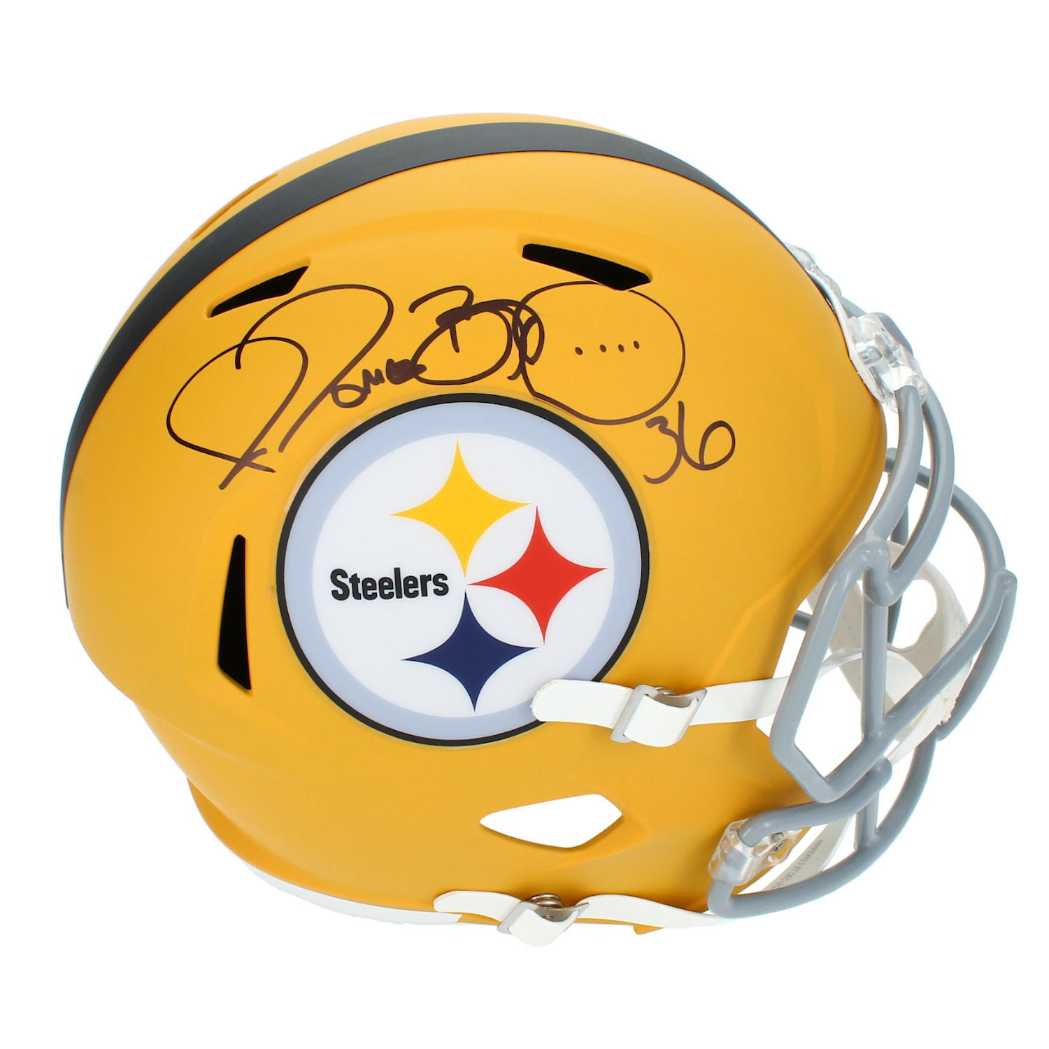Jerome Bettis Autographed Pittsburgh Steelers 2025 Alternate Full Size Speed Helmet Beckett