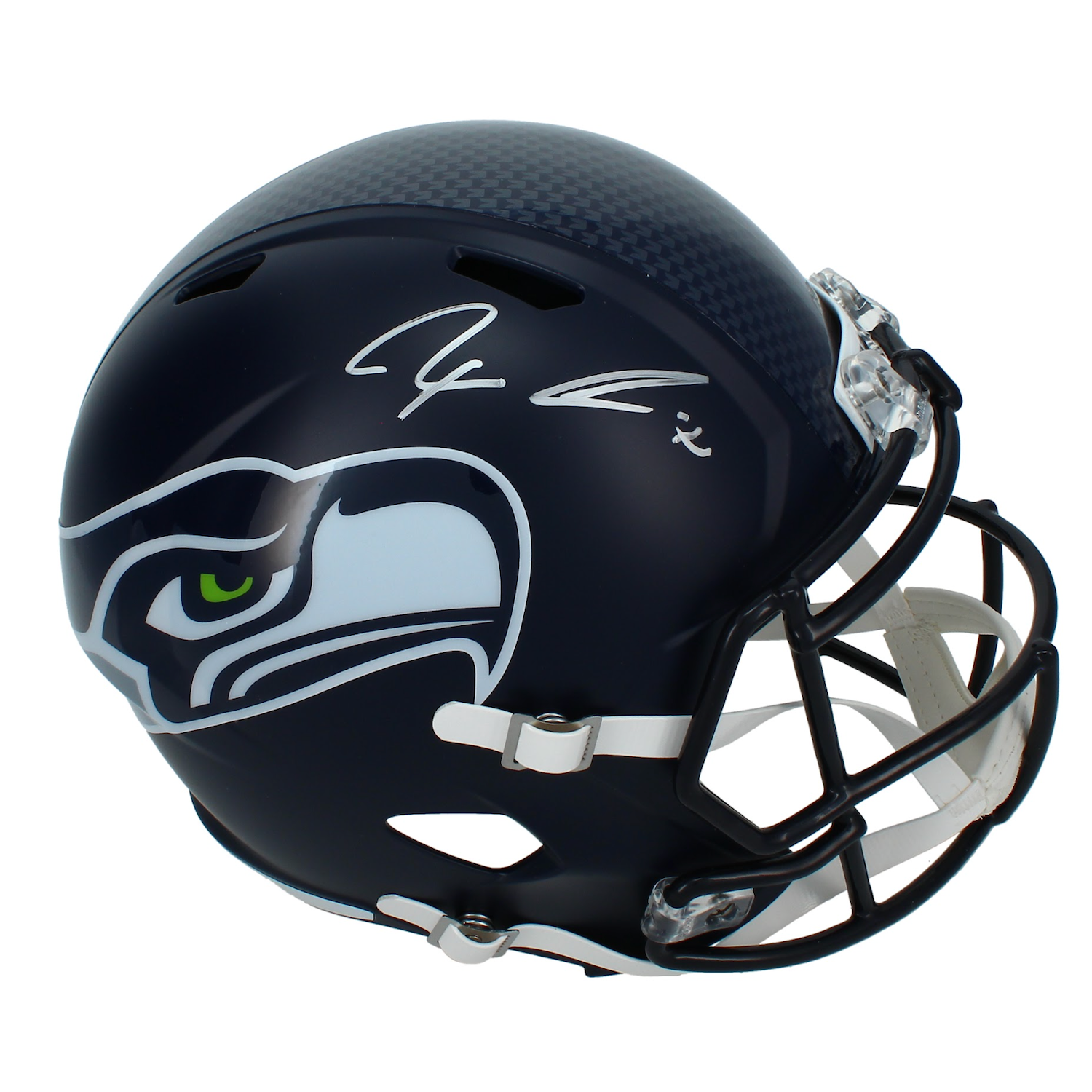 Jaxon Smith-Njigba Autographed Seattle Seahakws Super Bowl LX Champions Logo Speed Full Size Replica Helmet Fanatics