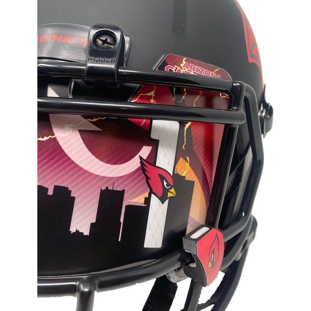 KYLER MURRAY Autographed Arizona Cardinals Eclipse Custom Visor Speed Helmet FANATICS