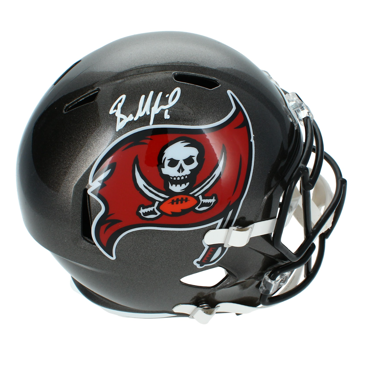 Baker Mayfield Autographed Buccaneers Throwback Full Size Helmet Beckett