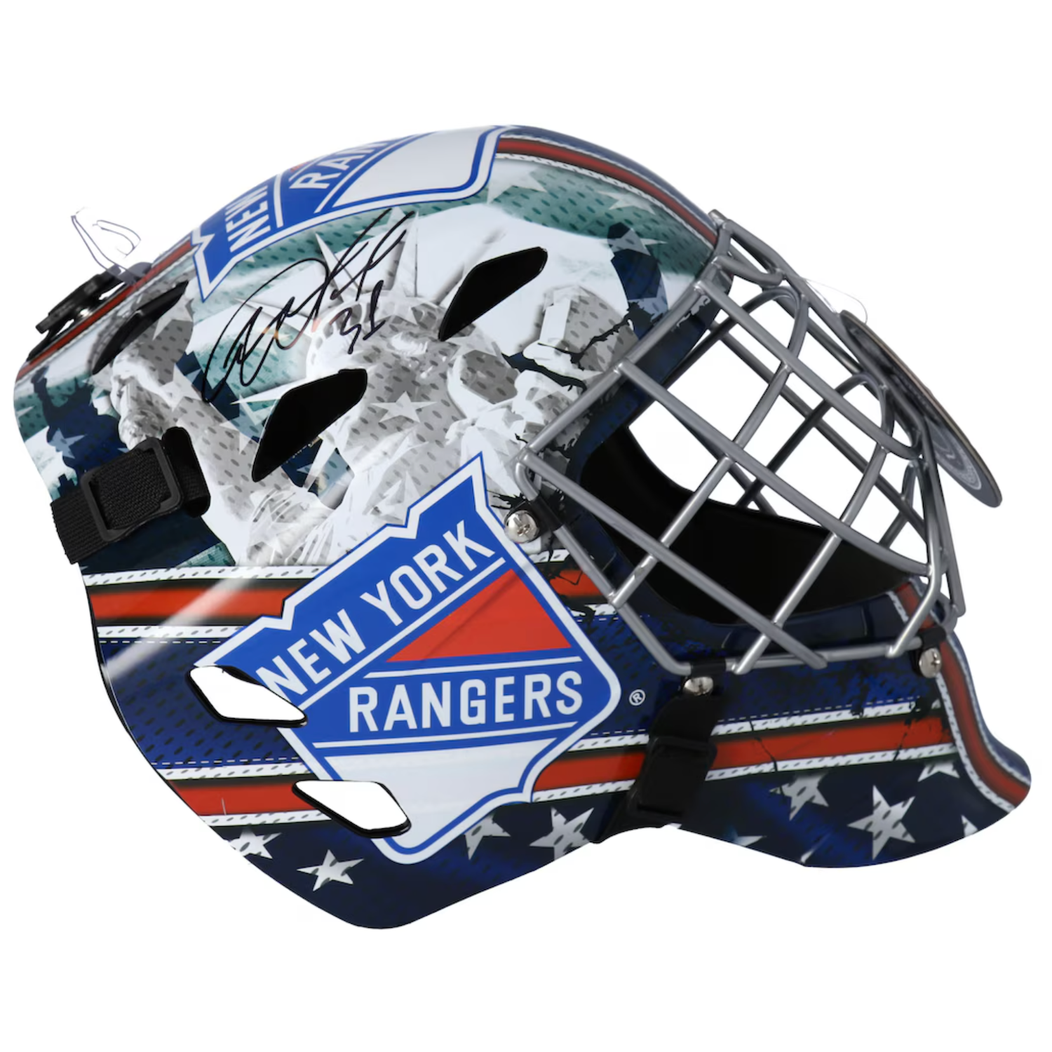 Igor Shesterkin Autographed New York Rangers Full Size Goalie Mask Fanatics
