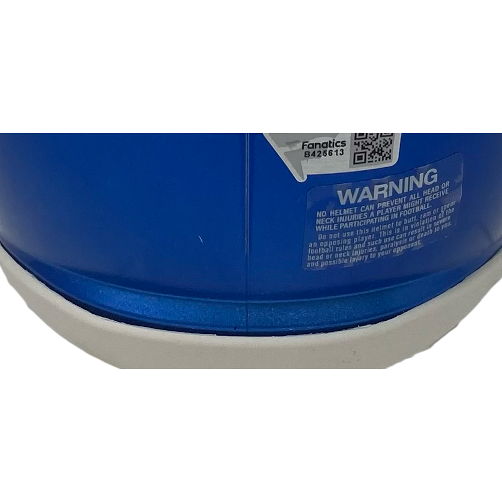 ODELL BECKHAM Jr. Autographed "SB LVI Champs" Rams Mini Helmet FANATICS