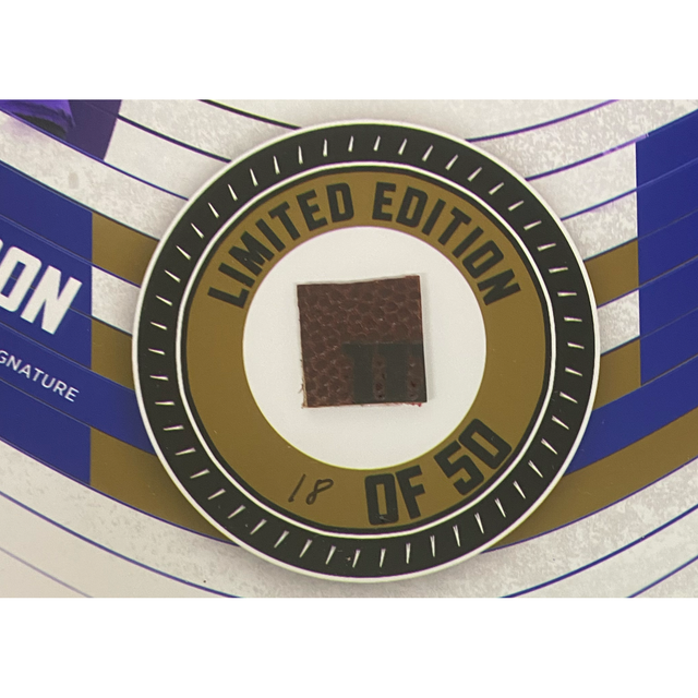 Lamar Jackson Ravens Framed 15" x 17" Game-Used Football Collage LE 50