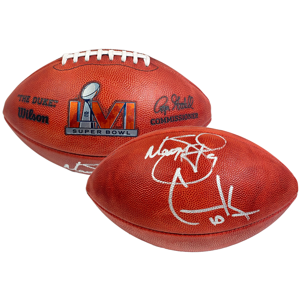 MATTHEW STAFFORD / COOPER KUPP Autographed Rams Super Bowl LVI Football FANATICS