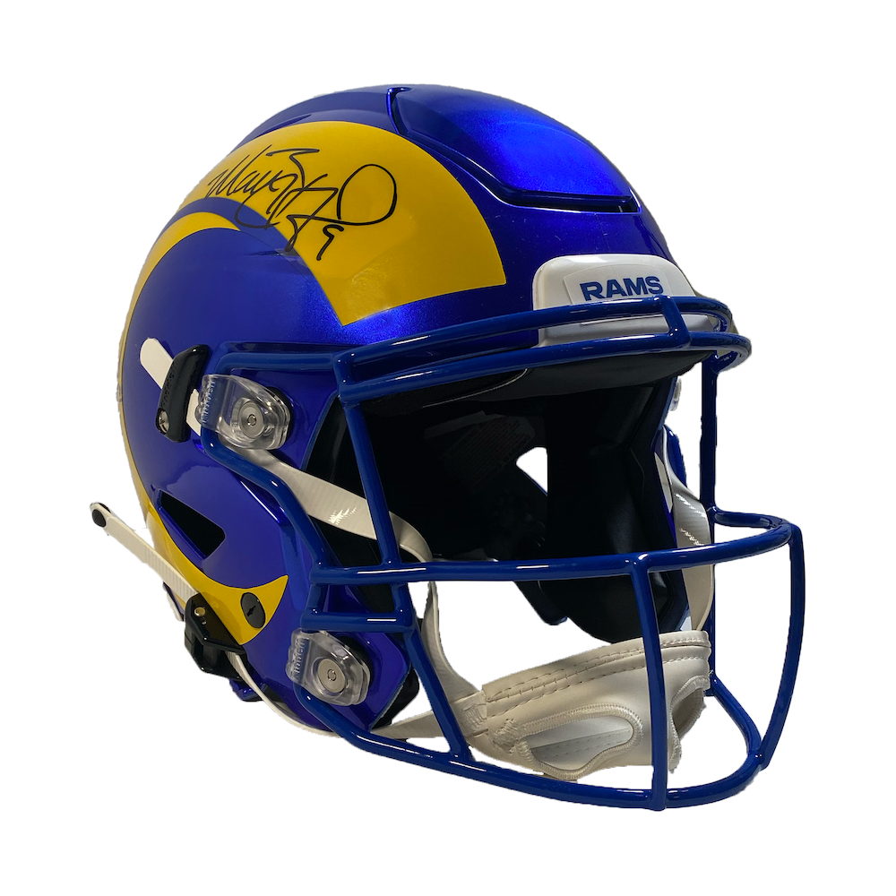 Matthew Stafford / Cooper Kupp Autographed Rams Speed Flex Helmet FANATICS