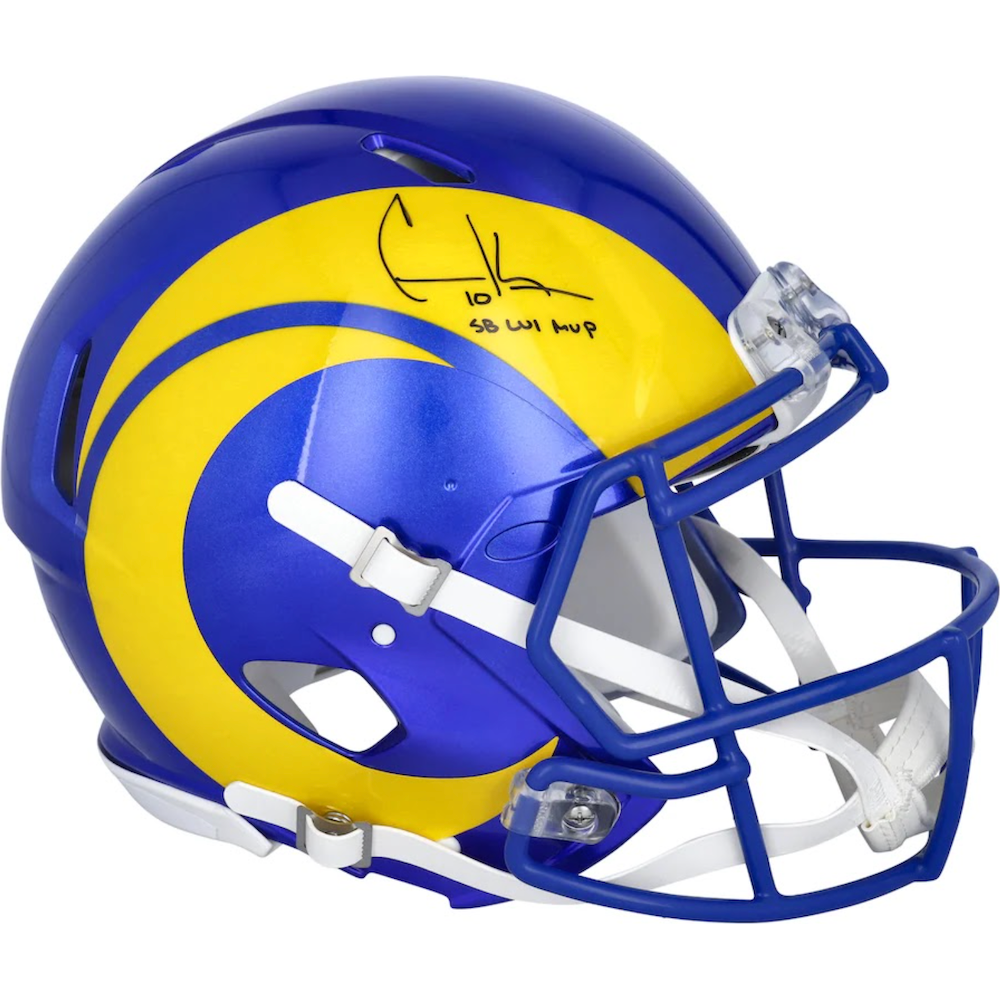 Cooper Kupp Autographed "SB LVI MVP" Rams Authentic Speed Helmet Fanatics