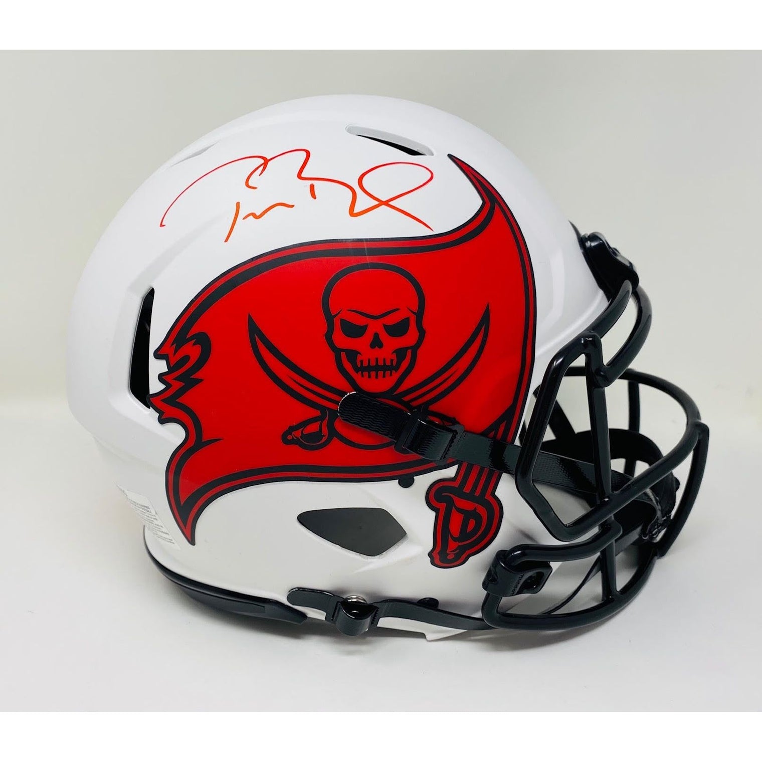 TOM BRADY Autographed Buccaneers Authentic Lunar Eclipse Speed Helmet FANATICS