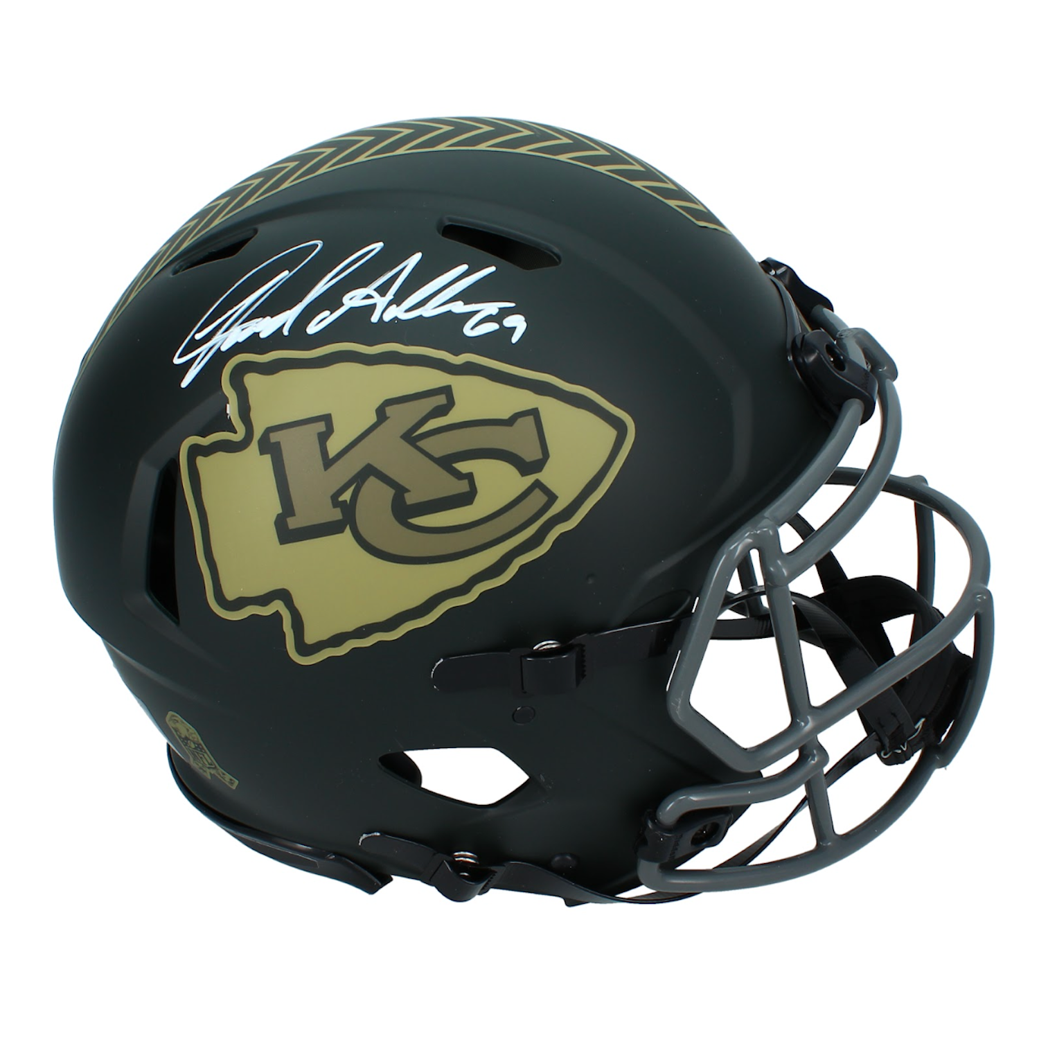 Jared Allen Autographed Kansas Cty Chiefs '2025 Salute to Service' Authentic Speed Helmet Beckett