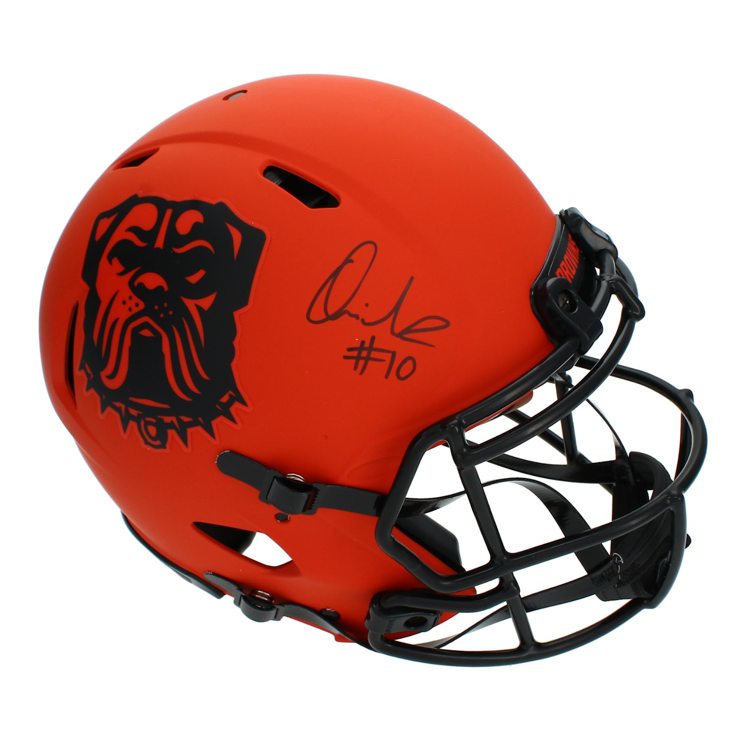 Quinshon Judkins Autographed Cleveland Browns RAVE Speed Authentic Helmet Beckett
