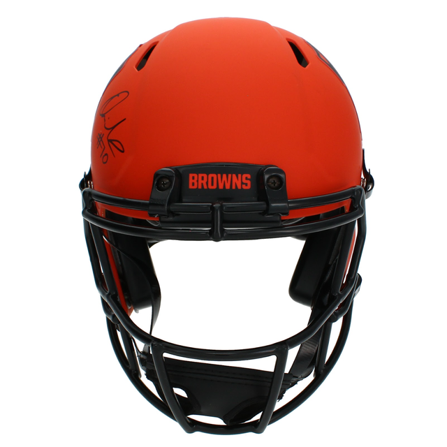 Quinshon Judkins Autographed Cleveland Browns RAVE Speed Authentic Helmet Beckett