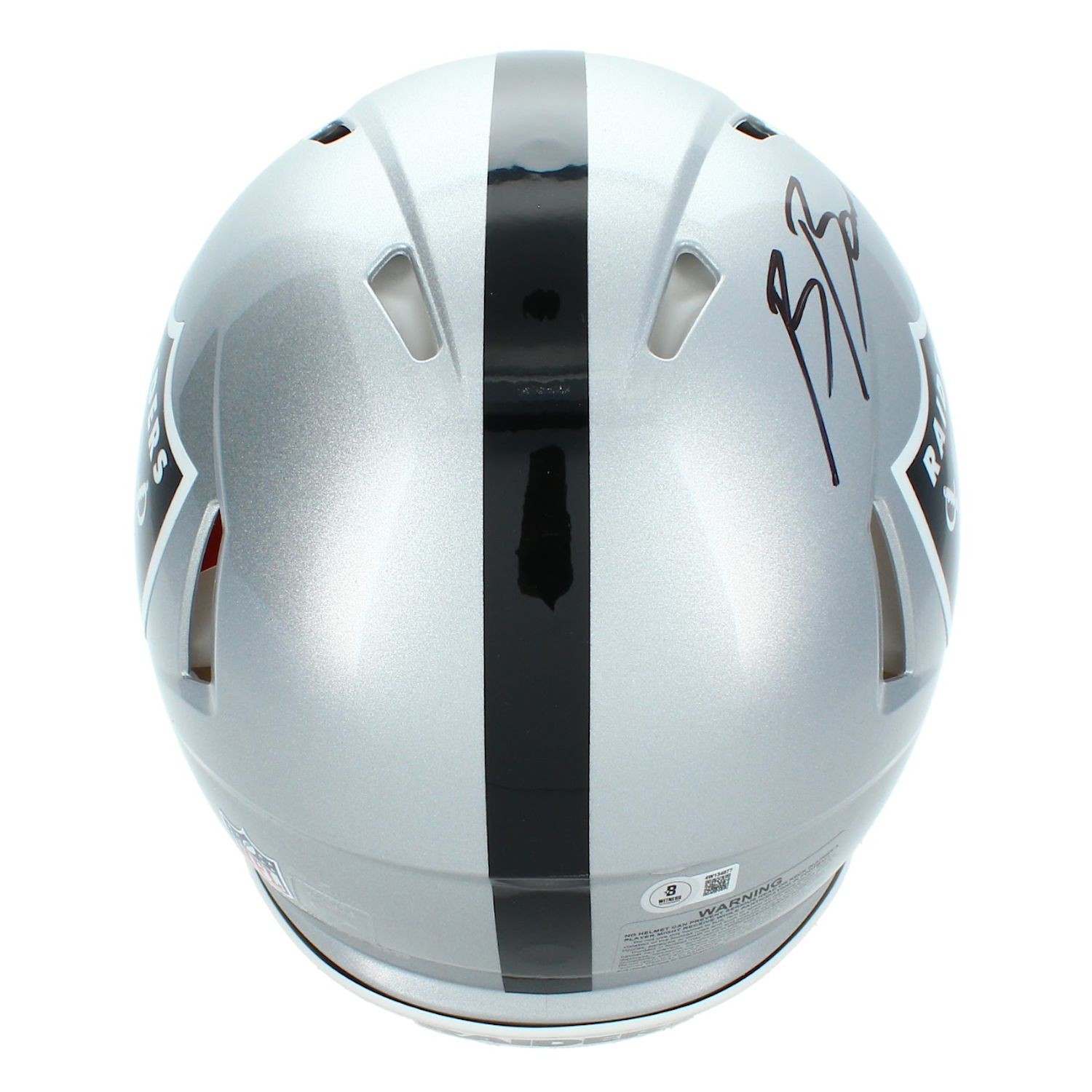 Brock Bowers Autographed Las Vegas Raiders Authentic Speed Helmet Beckett