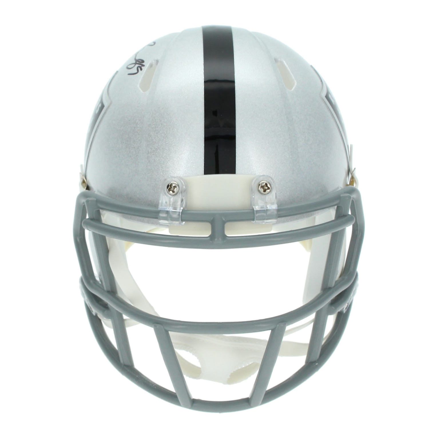Brock Bowers Autographed Las Vegas Raiders Mini Speed Helmet Beckett
