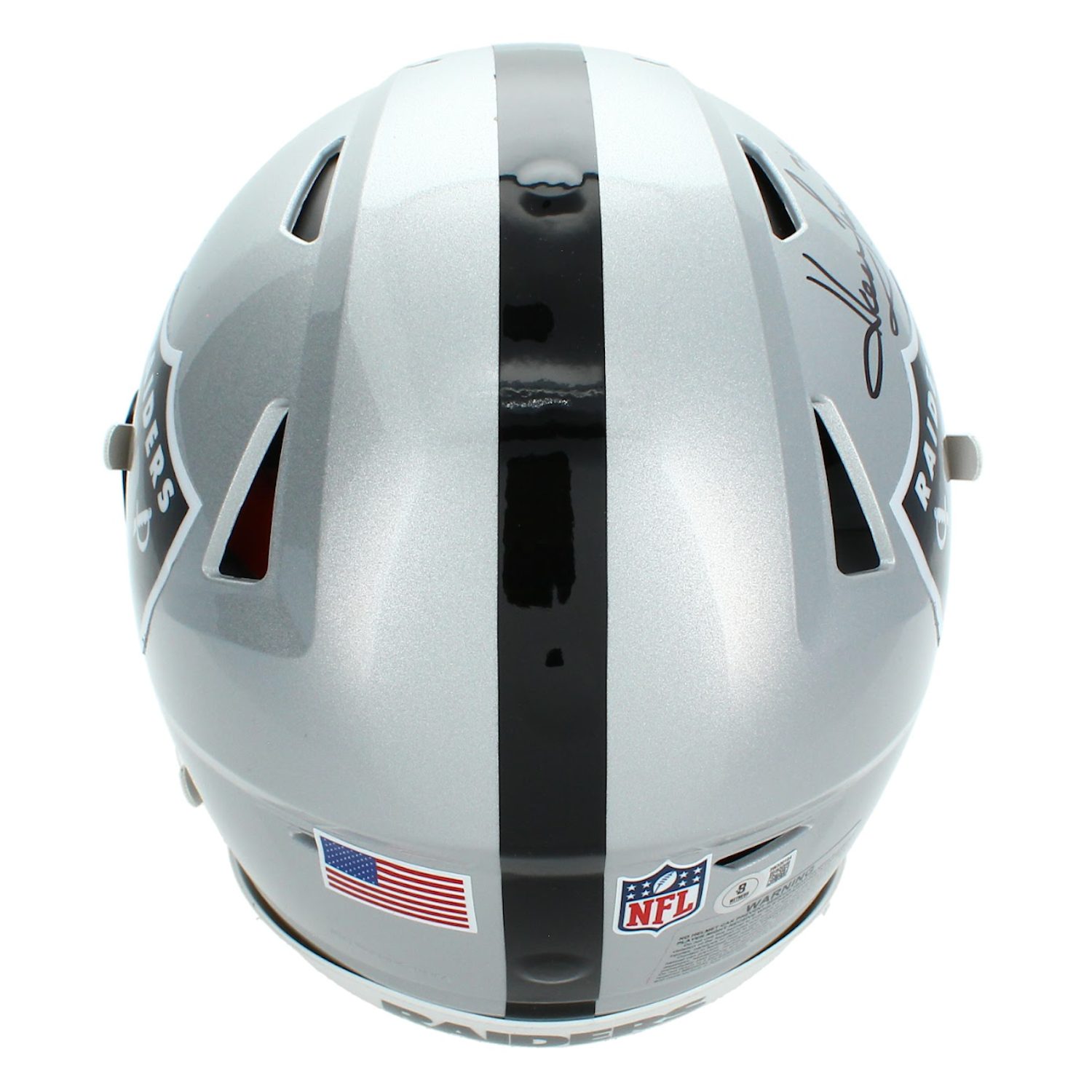 Howie Long Autographed & Inscribed "HOF 00" Raiders Speedflex Authentic Helmet Beckett