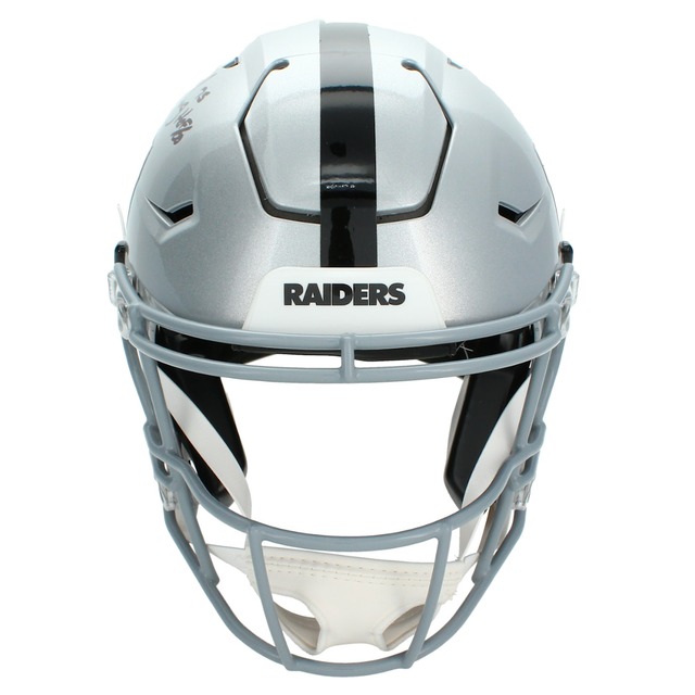 Howie Long Autographed & Inscribed "HOF 00" Raiders Speedflex Authentic Helmet Beckett