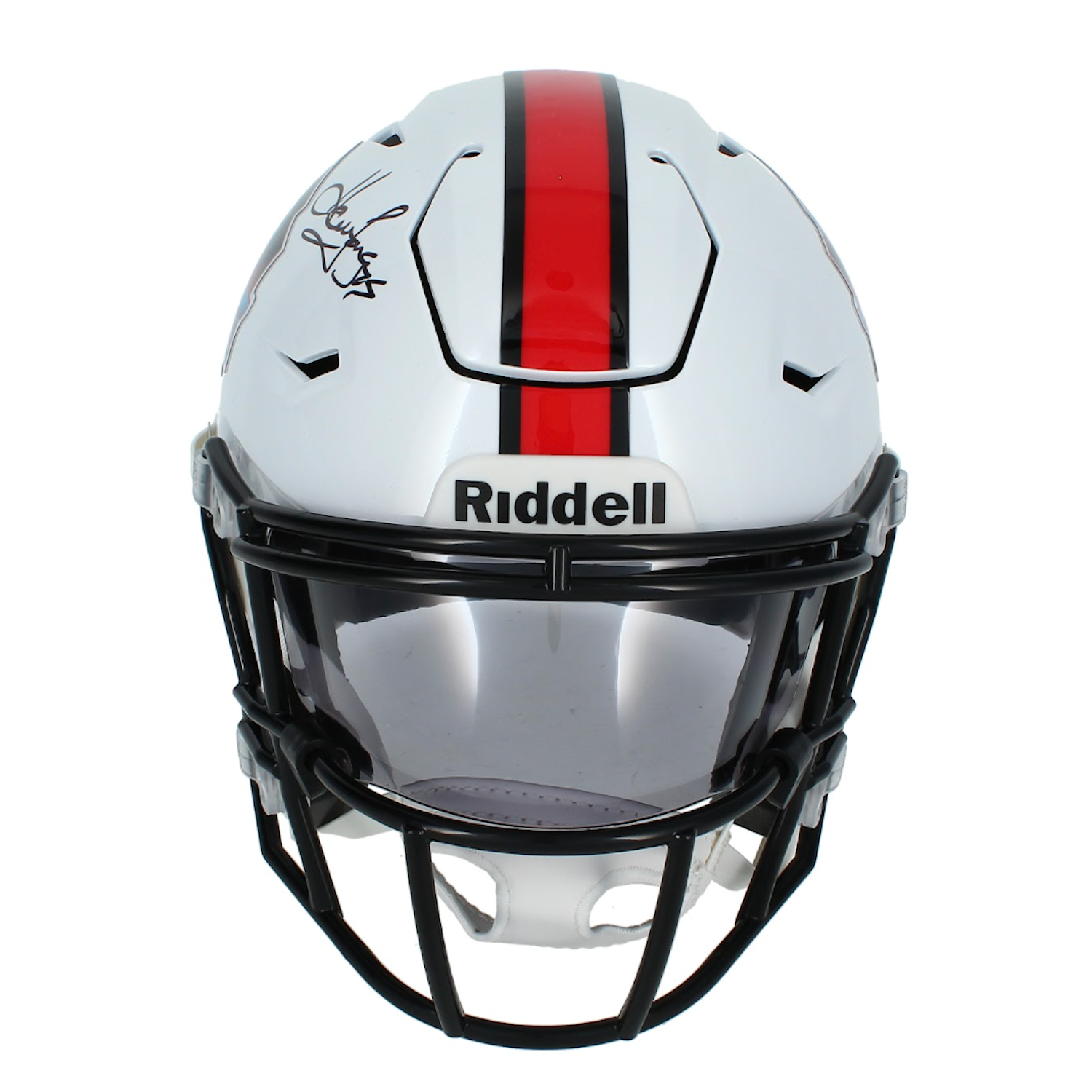 Howie Long Autographed Las Vegas Raiders Hall of Fame Logo Mid-Size SpeedFlex Midi Helmet Beckett