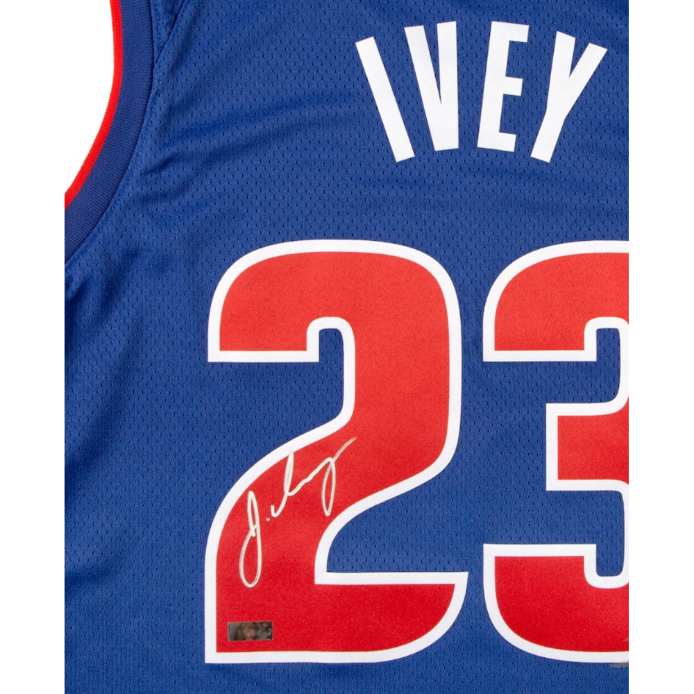 JADEN IVEY Autographed Detroit Pistons Blue Nike Swingman Jersey PANINI
