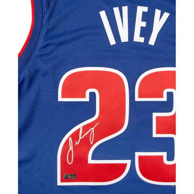 JADEN IVEY Autographed Detroit Pistons Blue Nike Swingman Jersey PANINI