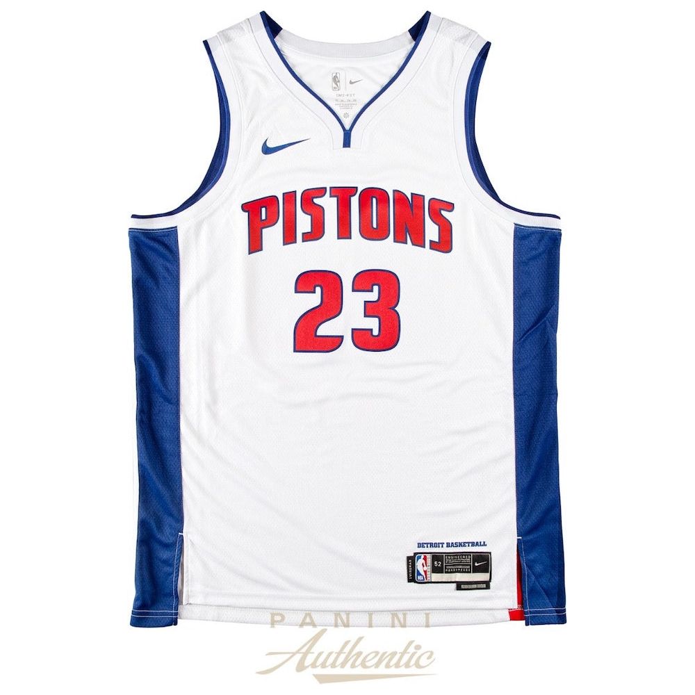 JADEN IVEY Autographed Detroit Pistons White Nike Swingman Jersey PANINI
