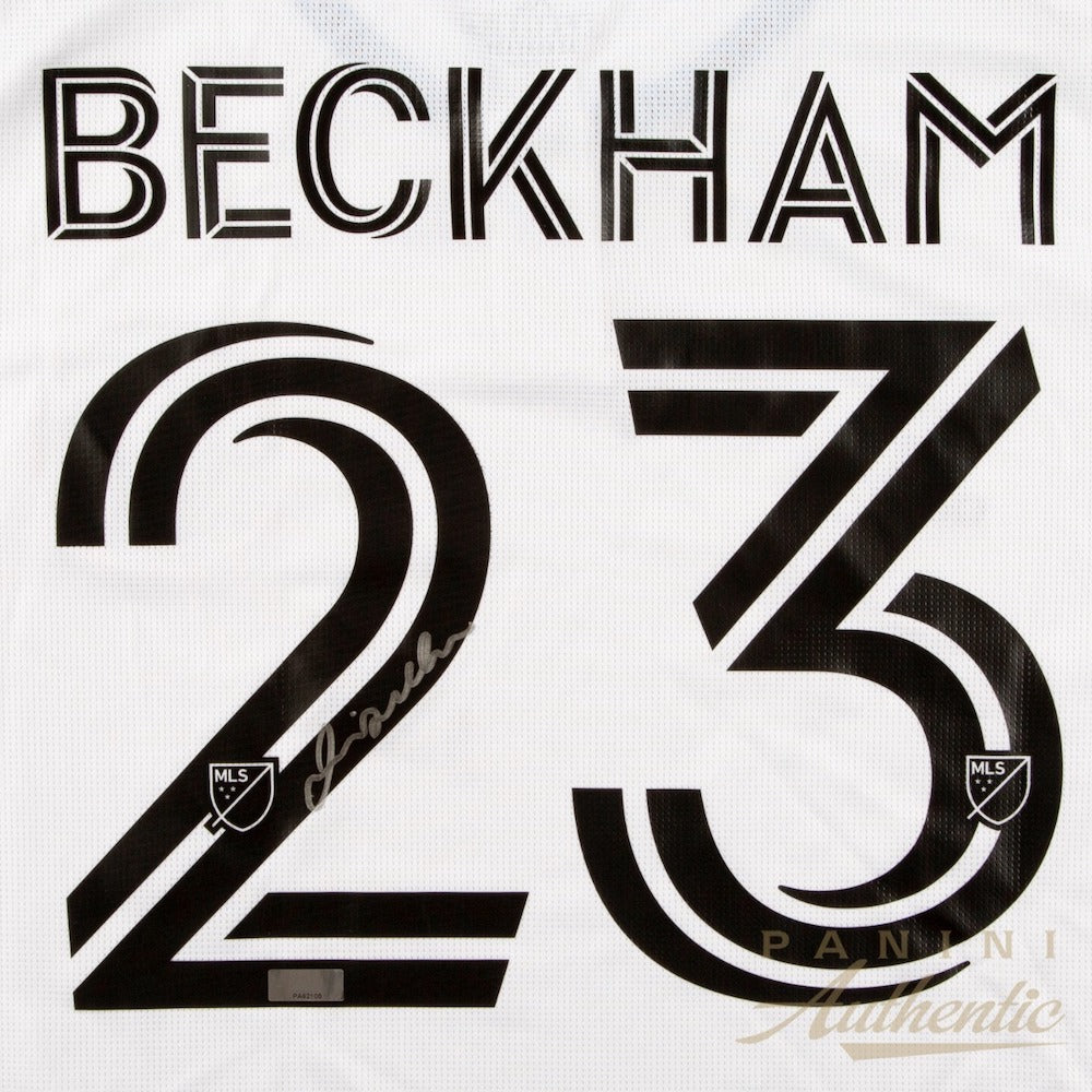 DAVID BECKHAM Autographed Inter Miami CF 2021 Authentic White Jersey PANINI