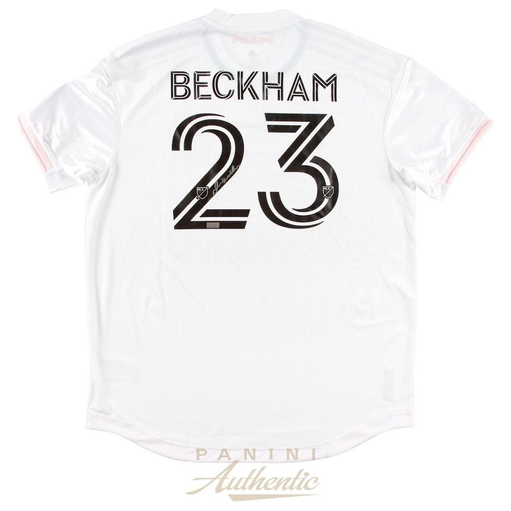 DAVID BECKHAM Autographed Inter Miami CF 2021 Authentic White Jersey PANINI