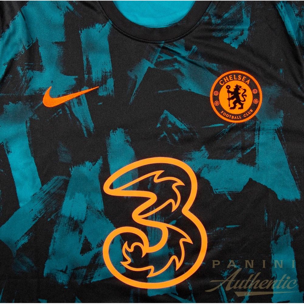 CHRISTIAN PULISIC Autographed 2021-22 Chelsea FC #10 Third Jersey PANINI