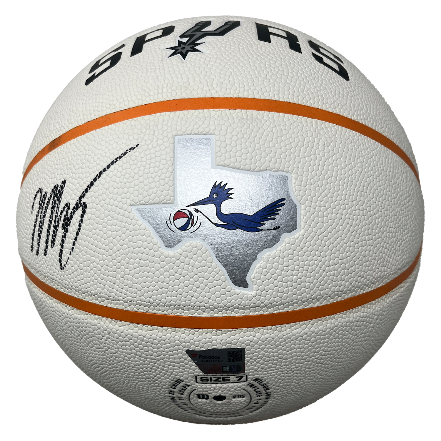 Victor Wembanyama Autographed San Antonio Spurs White City Edition Basketball Fanatics