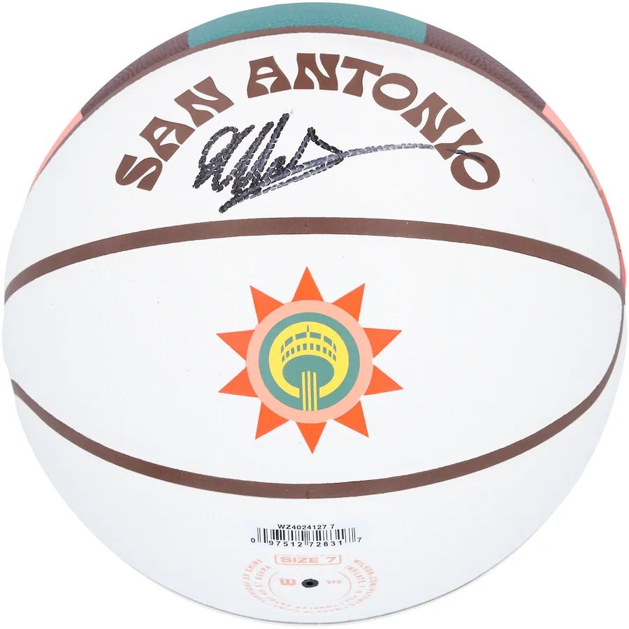 Victor Wembanyama Autographed San Antonio Spurs 2023-24 City Edition Basketball Fanatics