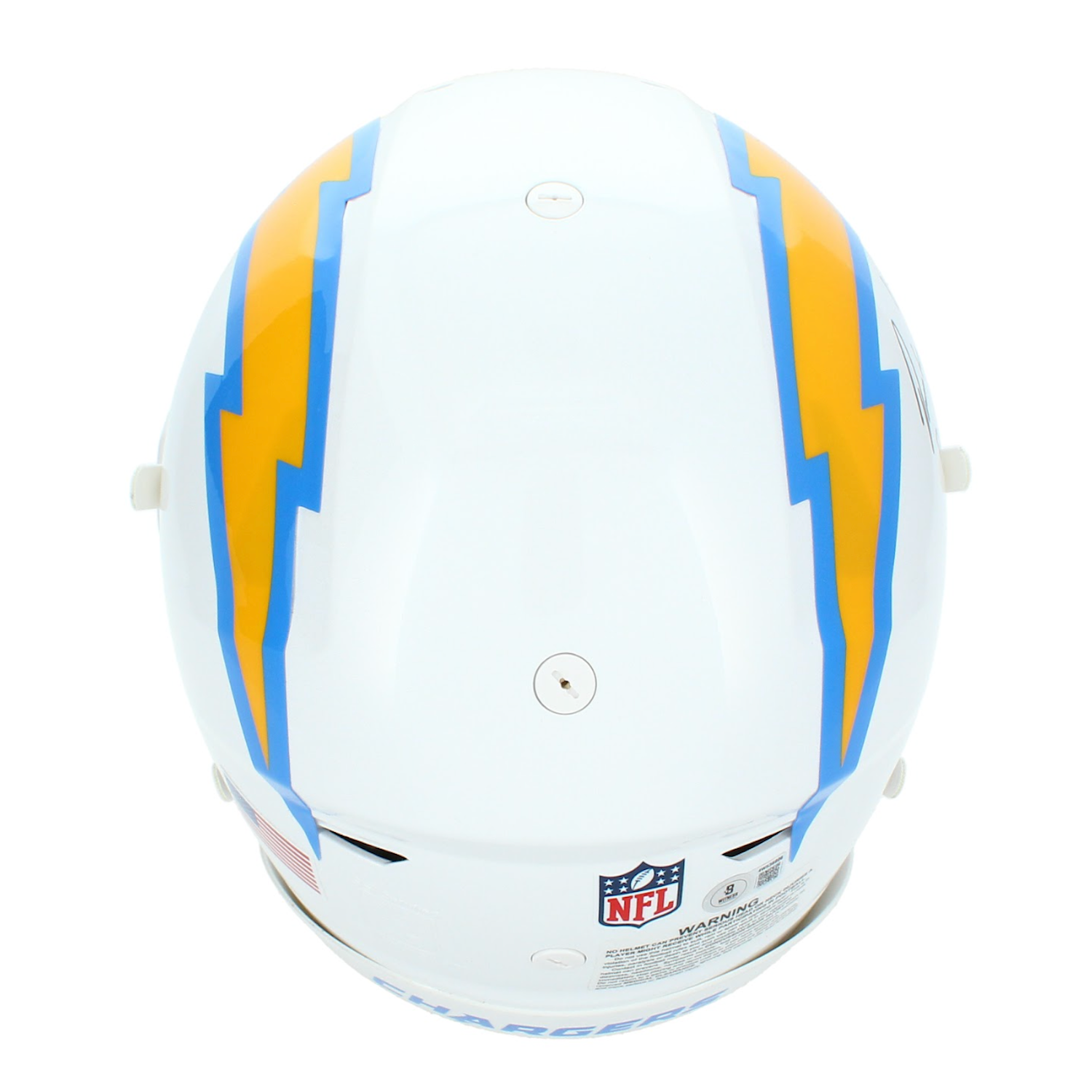 Omarion Hampton Autographed & Inscribed "BOLT UP!" Los Angeles Chargers Speedflex Authentic Helmet Beckett