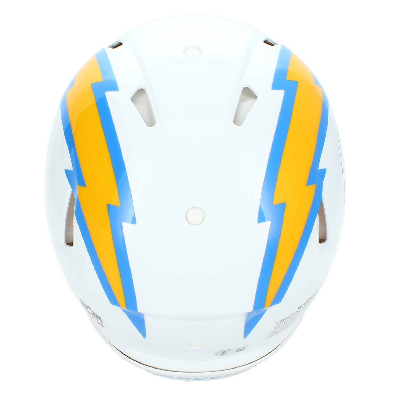 Omarion Hampton Autographed Los Angeles Chargers Authentic Speed Helmet Beckett