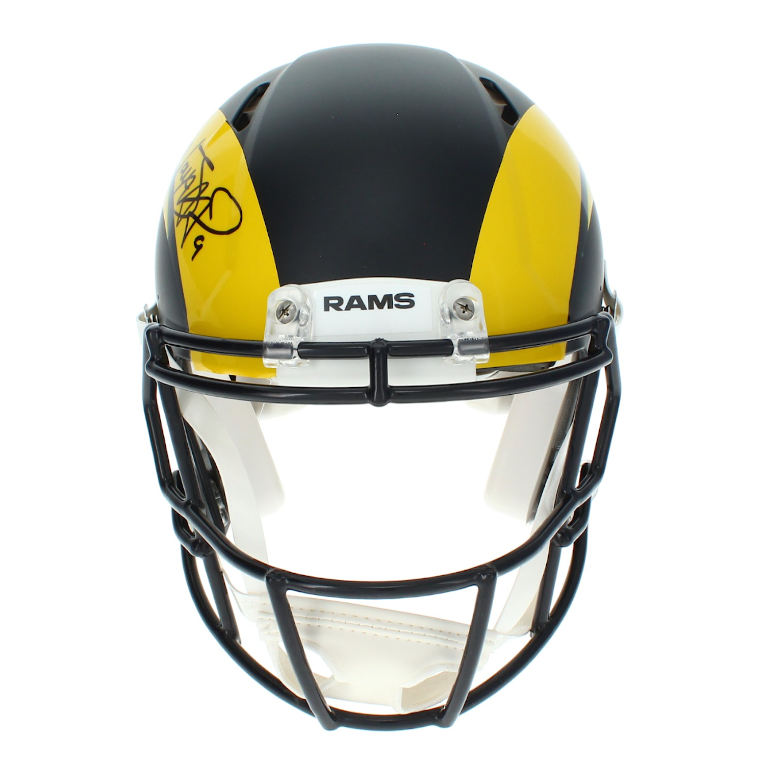 Matthew Stafford Autographed Los Angeles Rams 'Rivalries' Authentic Speed Helmet Beckett