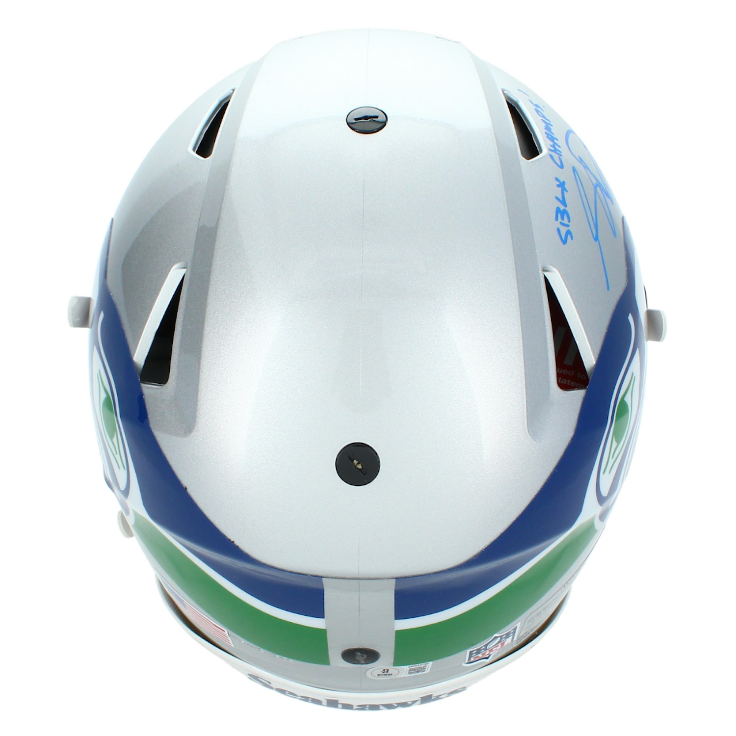 Sam Darnold Autographed "SB LX Champs" Seahawks TB SpeedFlex Helmet Beckett
