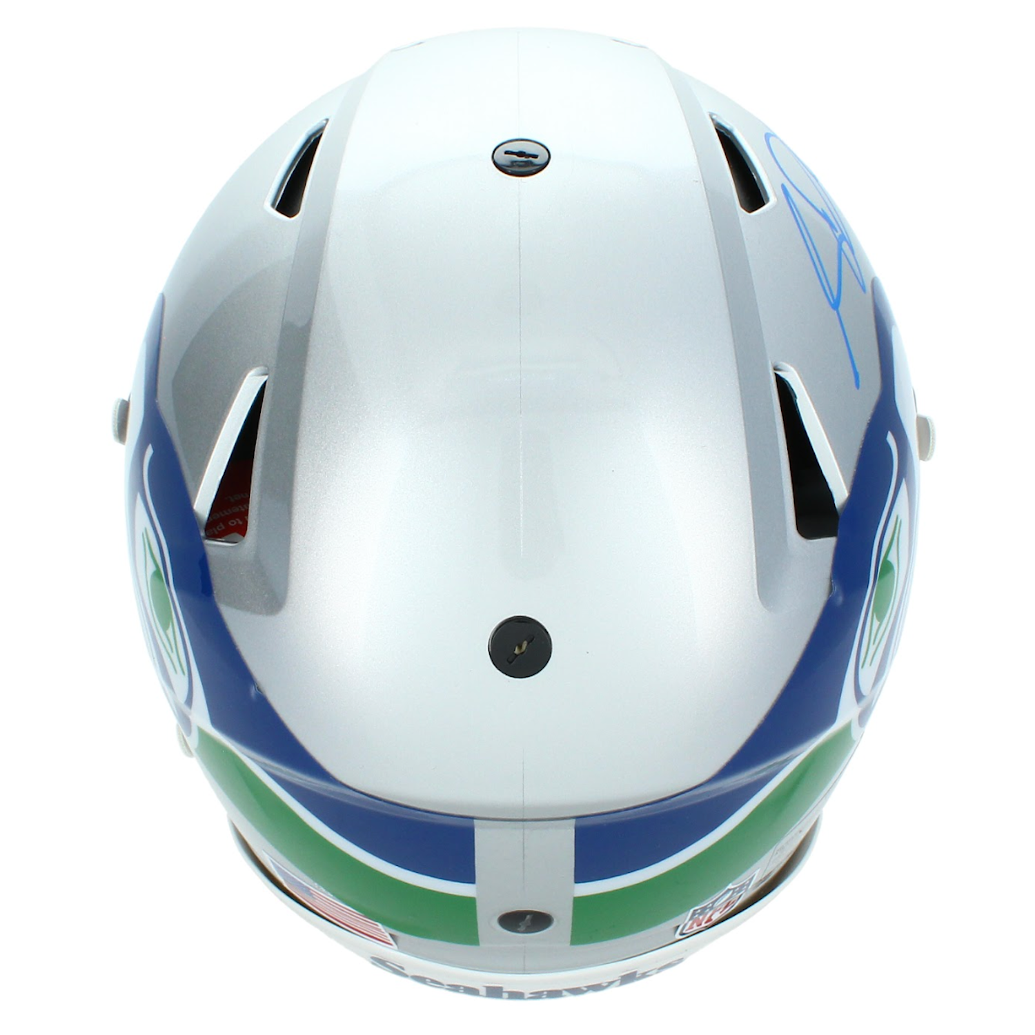 Sam Darnold Autographed Seattle Seahawks Throwback SpeedFlex Authentic Helmet Beckett