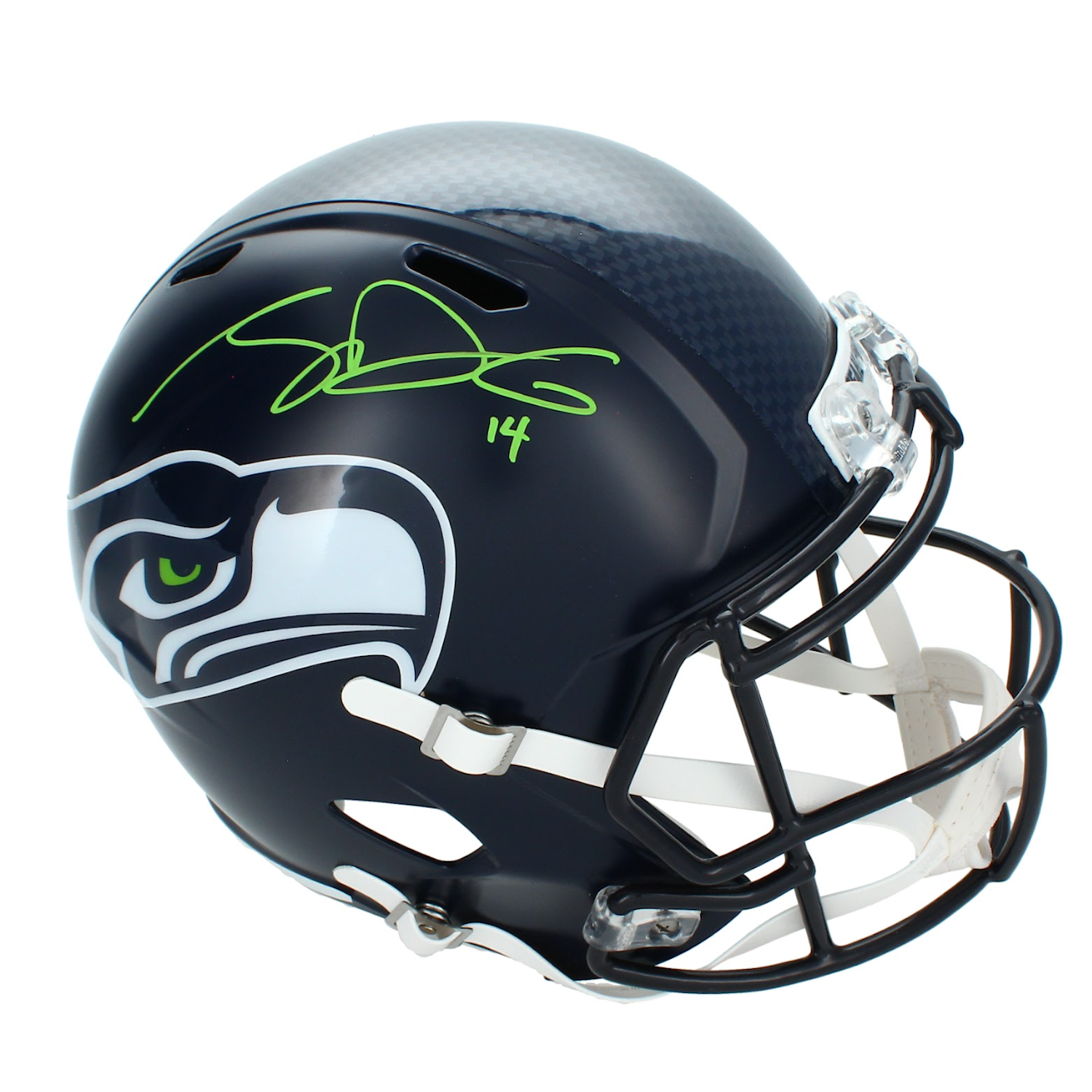 Sam Darnold Autographed Seattle Seahawks Full Size Replica Speed Helmet Beckett