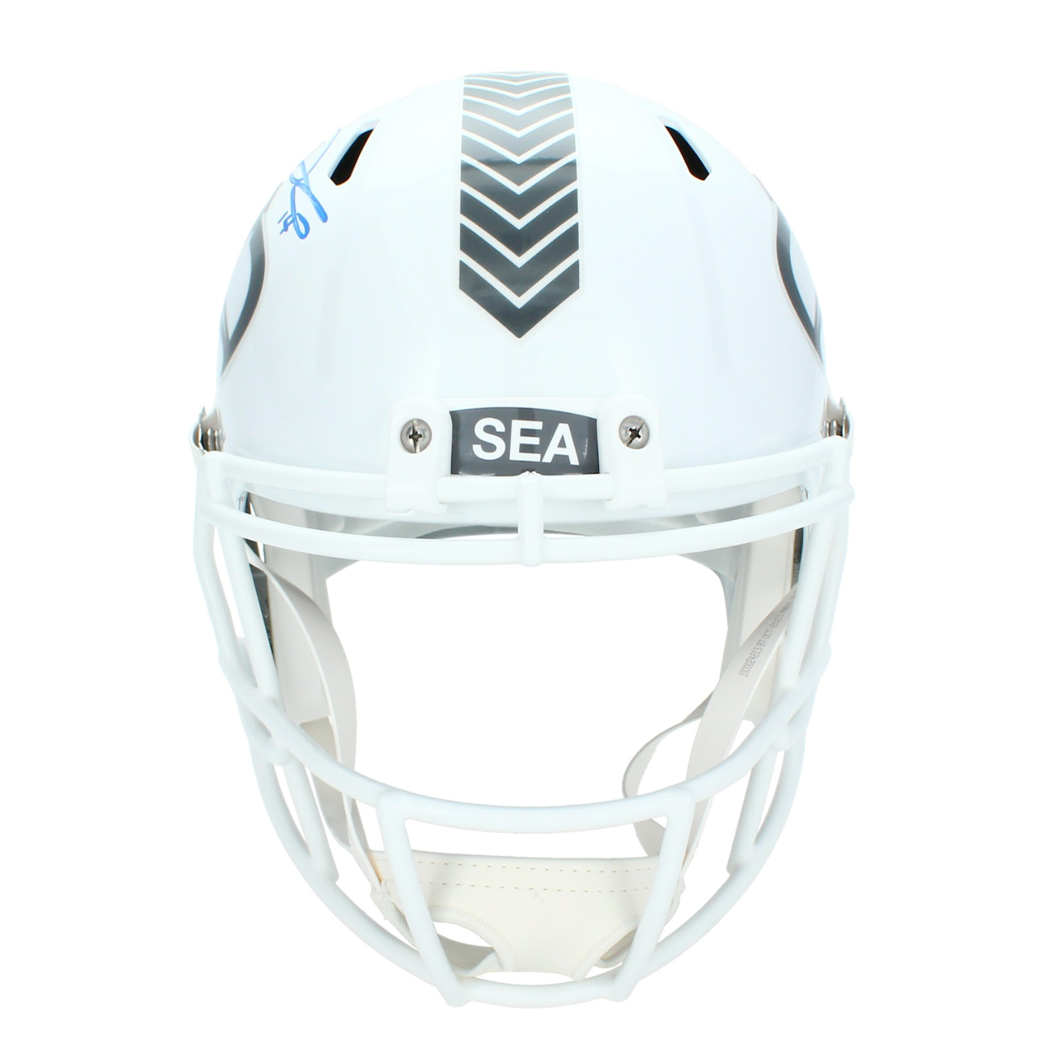 Sam Darnold Autographed Seattle Seahawks 2024 Salute To Service Full Size Replica Speed Helmet Beckett