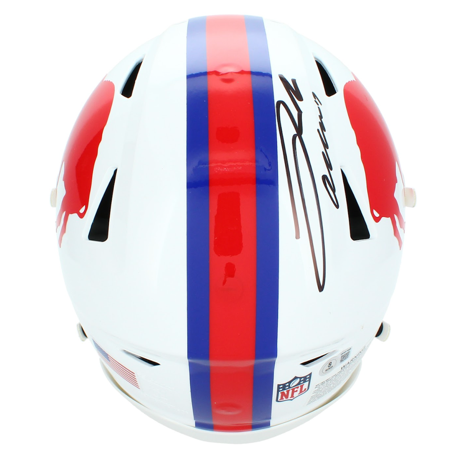 Josh Allen Autographed Buffalo Bills 1965-73 Throwback Speedflex Authentic Helmet Beckett