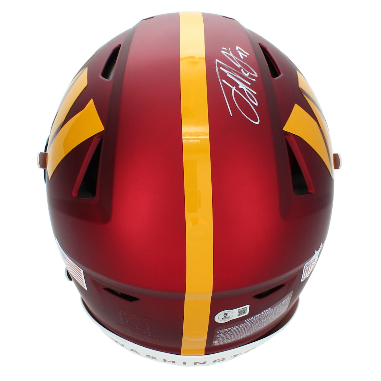 Terry McLaurin Autographed Washington Commanders Authentic SpeedFlex Helmet Beckett