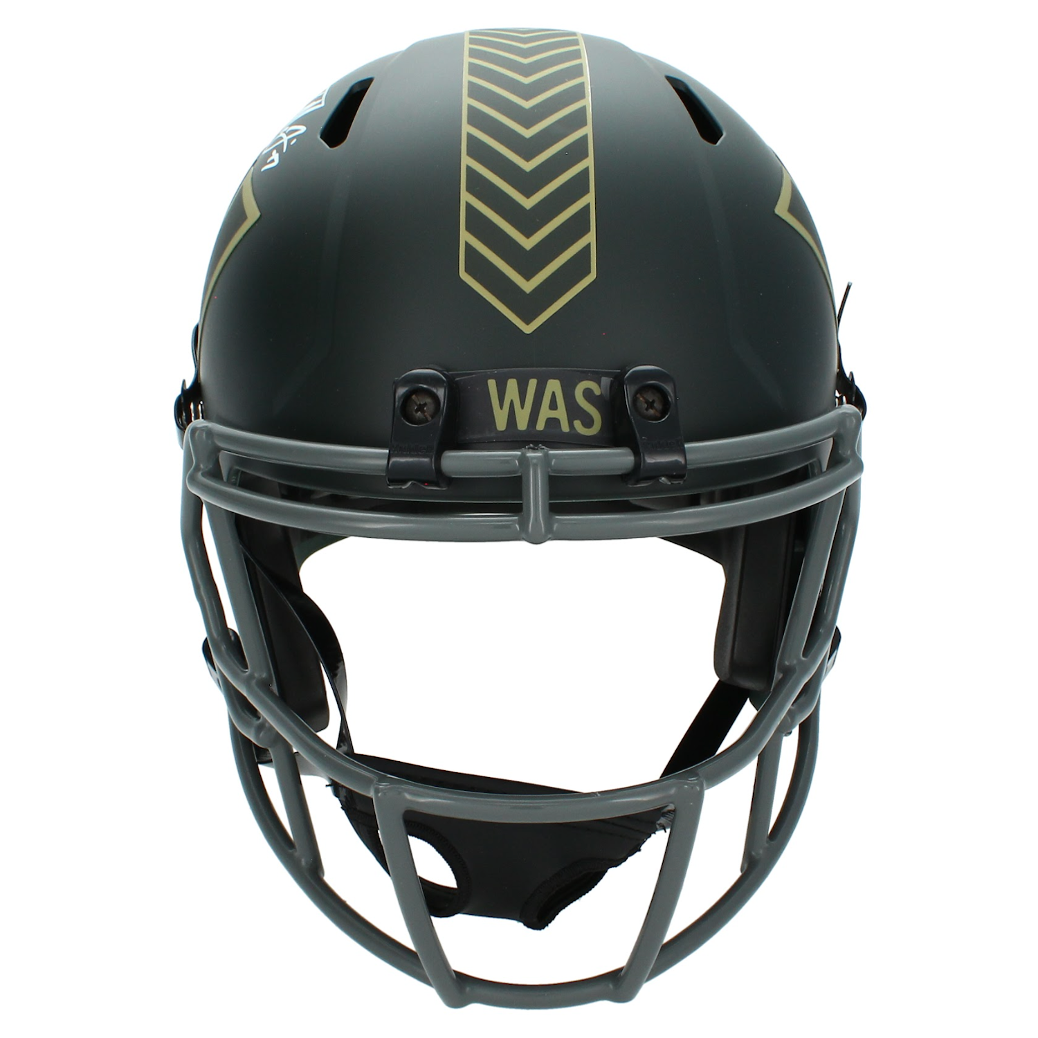 Terry McLaurin Autographed Washington Commanders 2025 Salute to Service Full Size Helmet Beckett