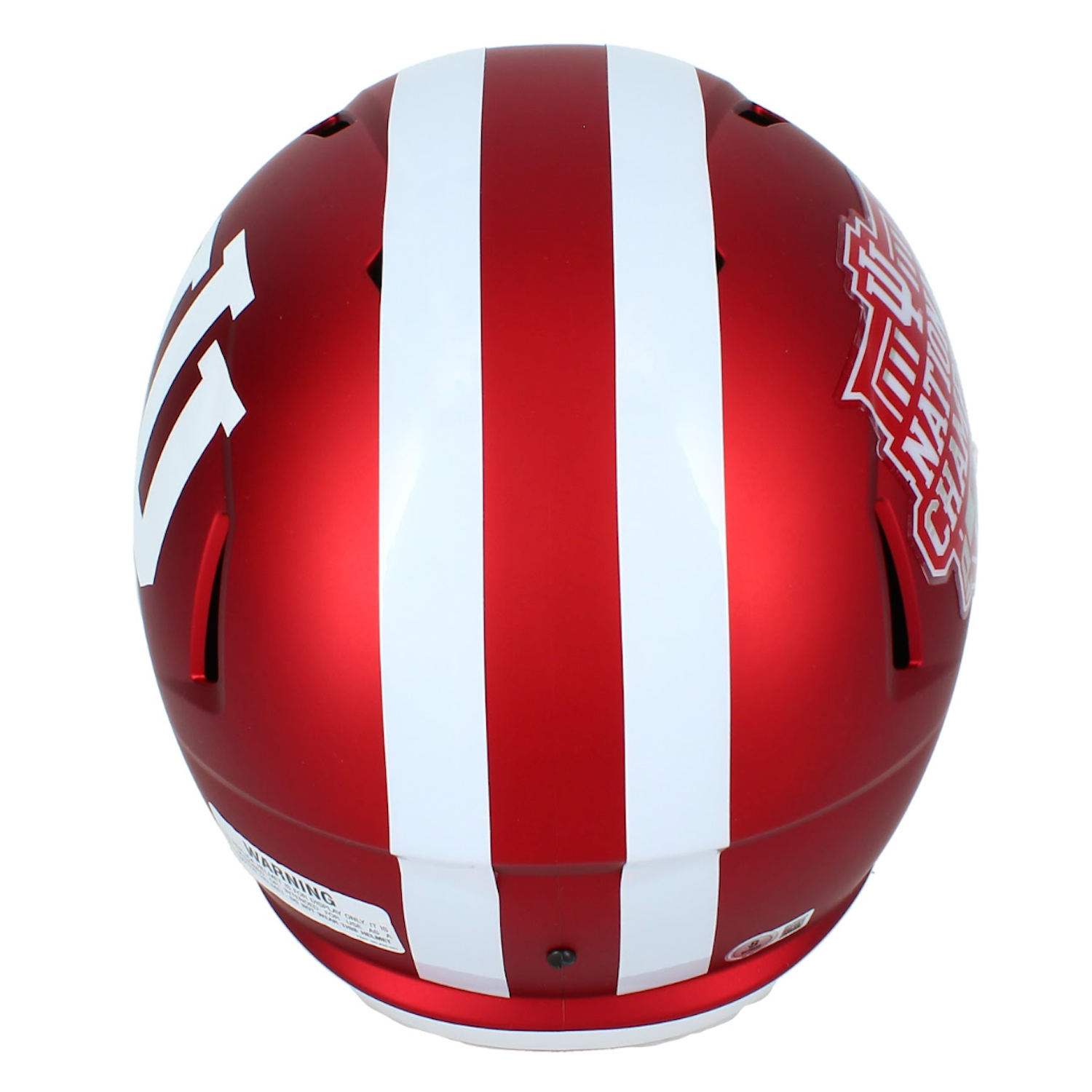 Aidan Fisher Autographed Indiana Hoosiers National Champions Logo Full Size Speed Helmet Beckett