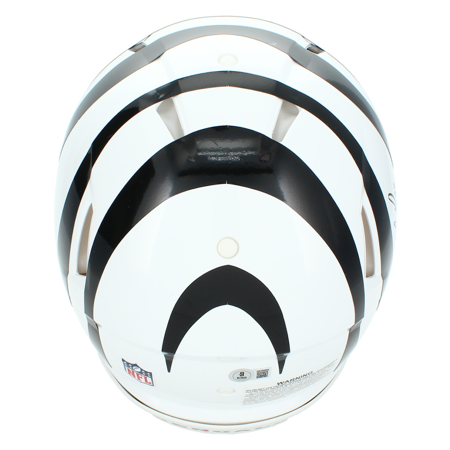 Chase Brown Autographed Cincinnati Bengals Alternate White Speed Authentic Helmet Beckett