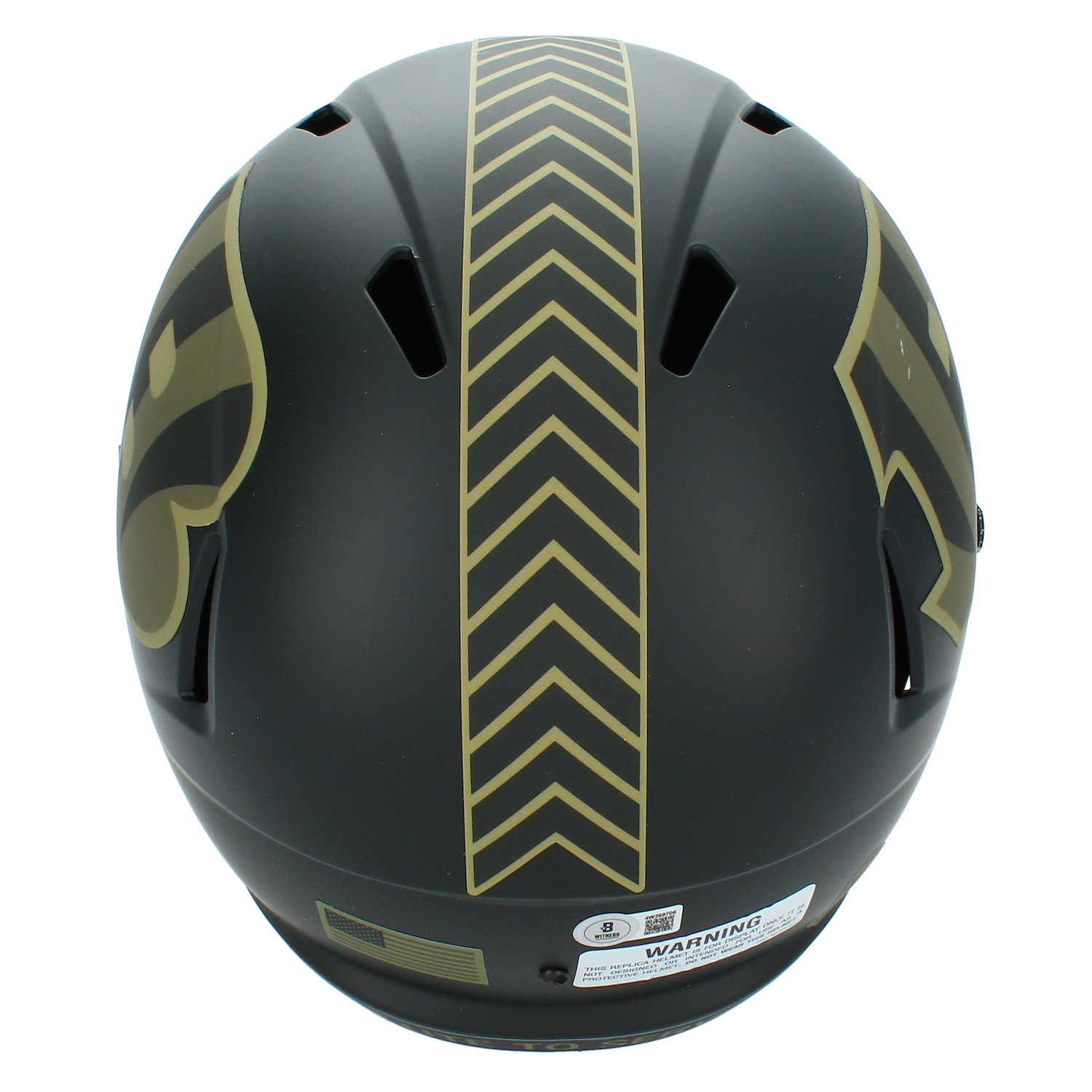 Chase Brown Autographed Cincinnati Bengals 2025 Salute to Service Full Size Replica Helmet Beckett