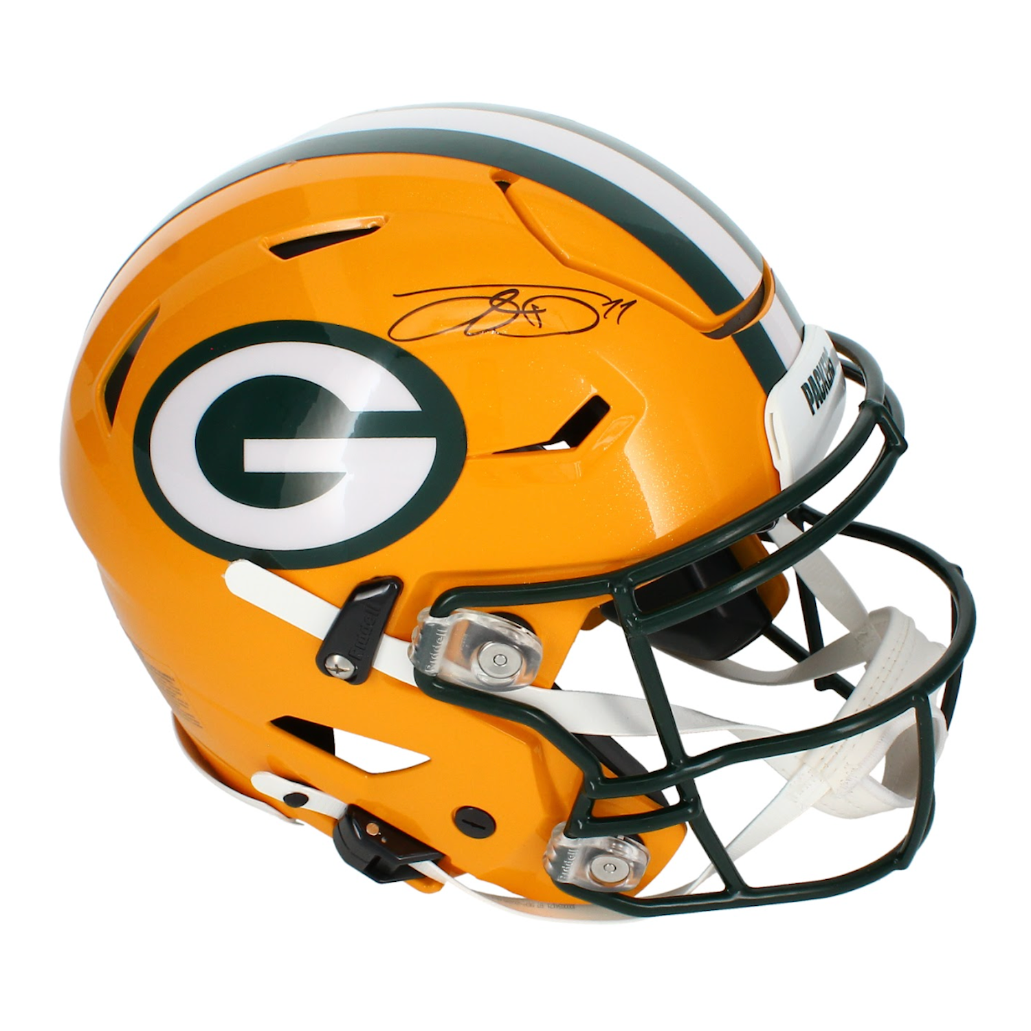 Jayden Reed Autographed Green Bay Packers SpeedFlex Authentic Helmet Beckett