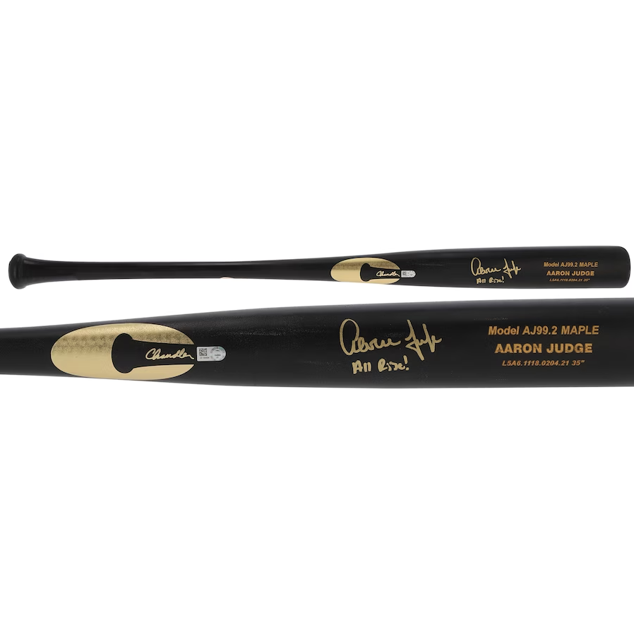Aaron Judge Autographed "All Rise" Yankees Chandler Game Model Bat Fanatics
