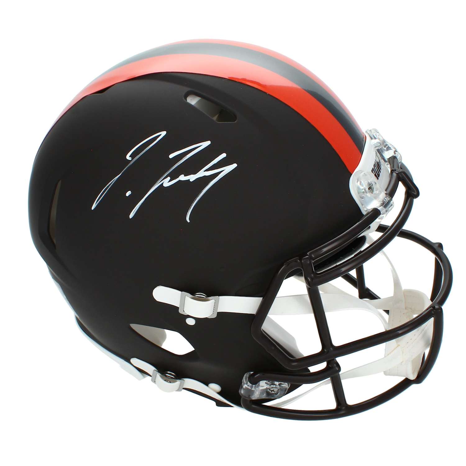 Jerry Jeudy Autographed Cleveland Browns 'Alpha Dog' Speed Authentic Helmet Beckett