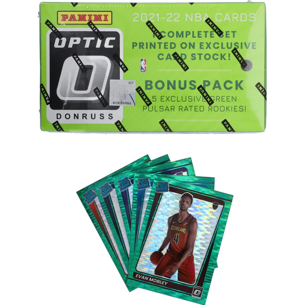 2021-22 PANINI DONRUSS OPTIC NBA FACTORY SEALED COMPLETE SET GREEN PULSARS