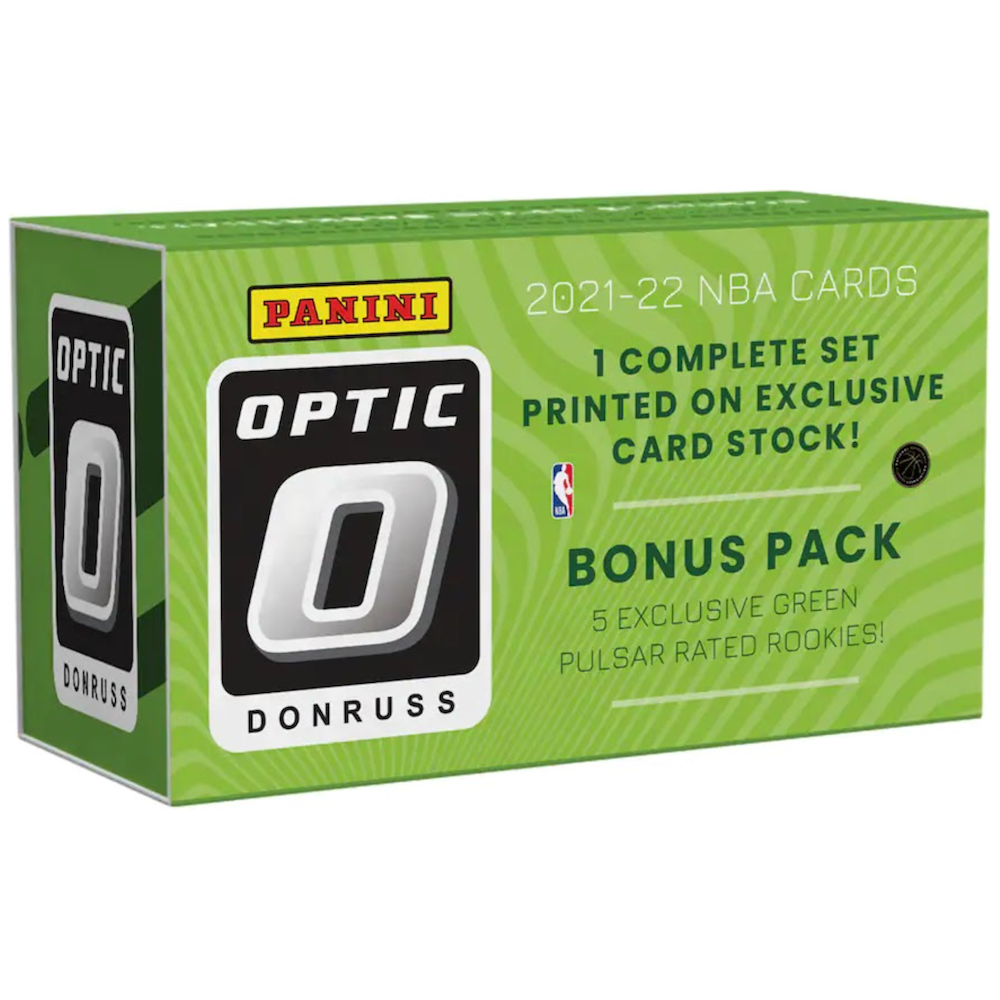 2021-22 PANINI DONRUSS OPTIC NBA FACTORY SEALED COMPLETE SET GREEN PULSARS