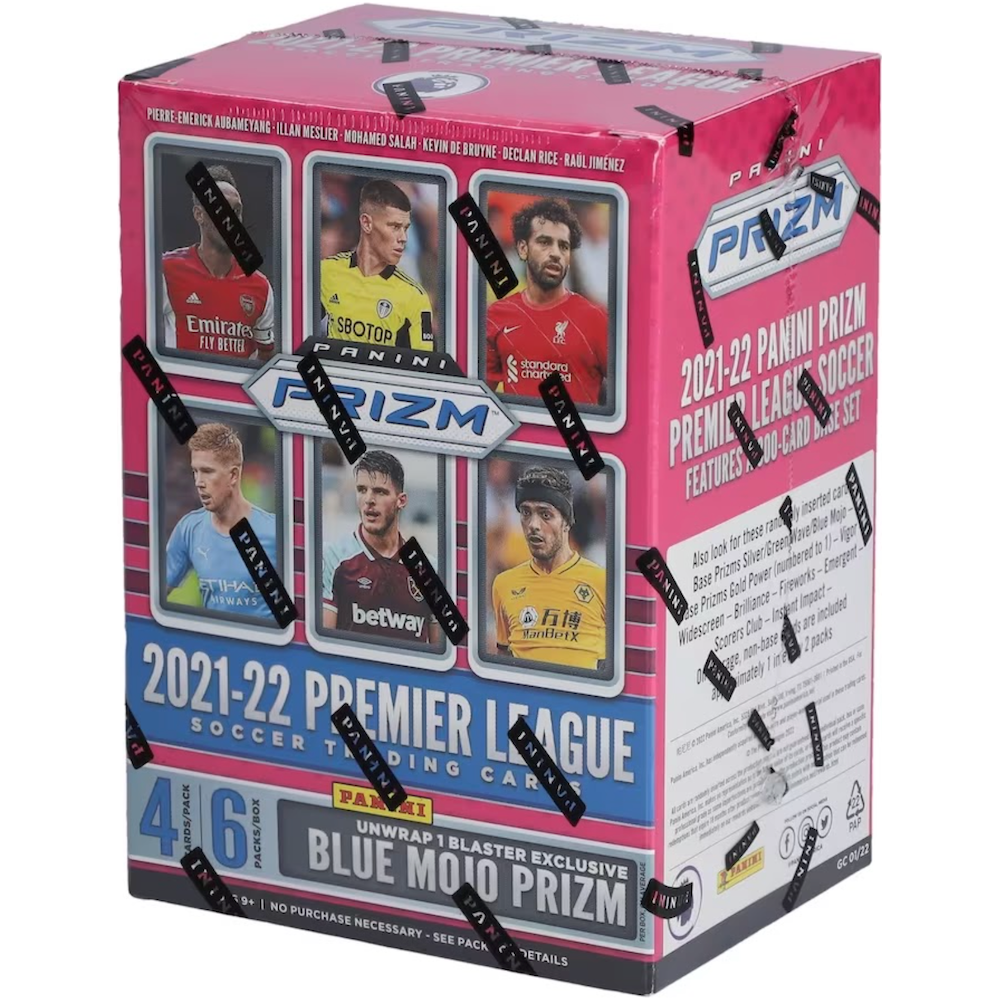 2021-22 PANINI PRIZM EPL PREMIER LEAGUE SOCCER FACTORY SEALED BLASTER BOX 24 CT