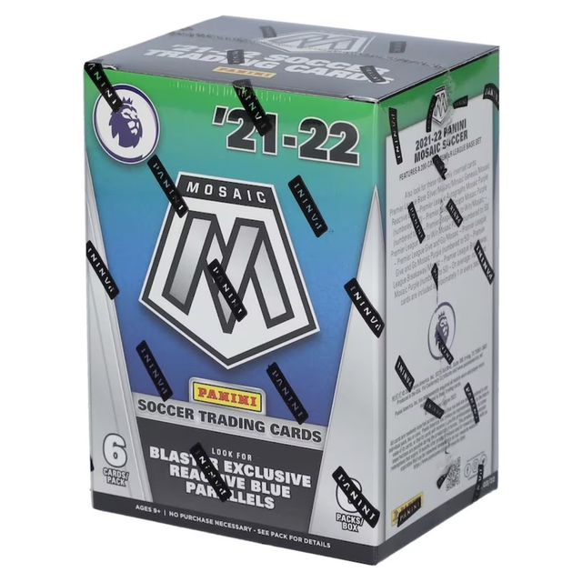 2021-22 Panini Mosaic Soccer Premier League Factory Sealed Blaster Box FANATICS