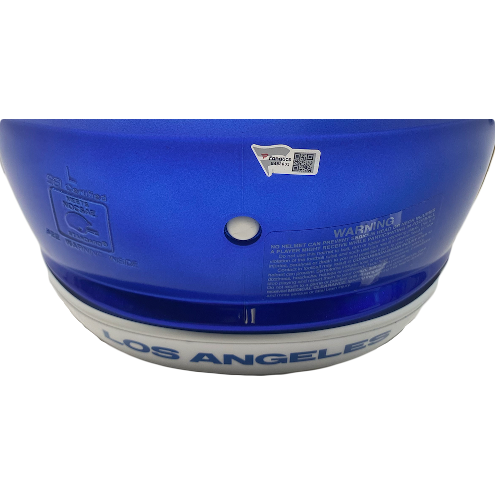 COOPER KUPP Autographed "SB LVI Champs" Rams Authentic Speed Helmet FANATICS